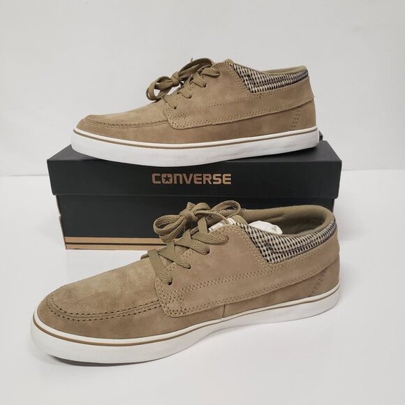 Converse Cons Sea Star LS Mid Beige Sneakers‎ - Size M/7.5 W/9 - Picture 6 of 8